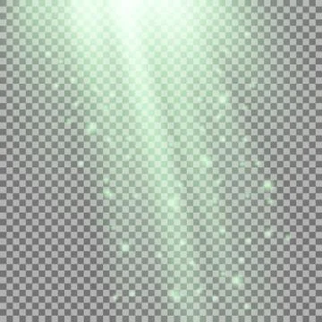 Rays of light with sparkles Stock Illustration