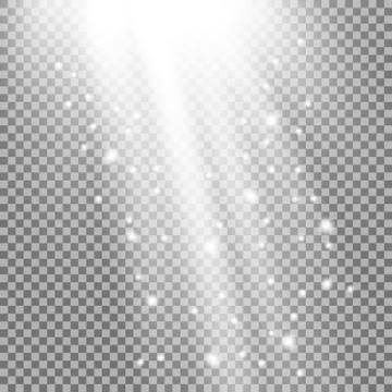 Rays of light with sparkles Stock Illustration