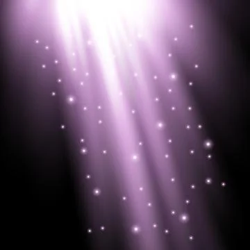 Rays of light with sparkles Stock Illustration
