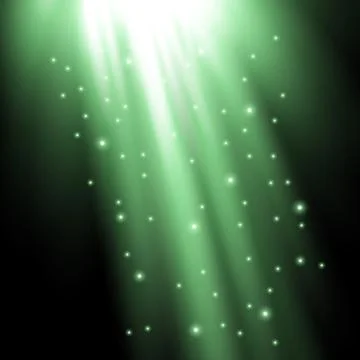 Rays of light with sparkles Stock Illustration