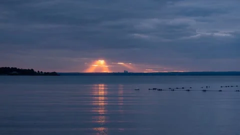 Rays of Light Time Lapse in 4K Stock Footage 244085578