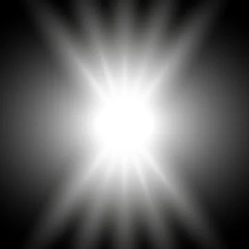 Rays of light, white color Stock Illustration