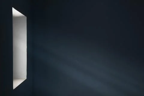 Rays of light from the window Stock Photos