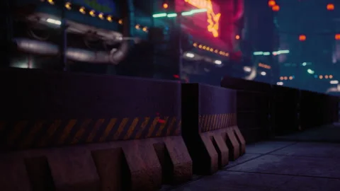 Rays neon light in the dark Stock Footage 235160308