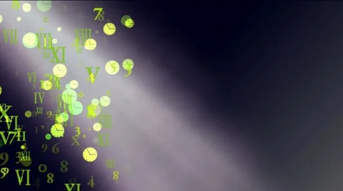 Rays with numbers and clocks Видео 56527979