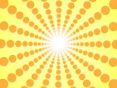 Rays of orange. Yellow abstract sun burst background - gradient sunlight Stock Illustration