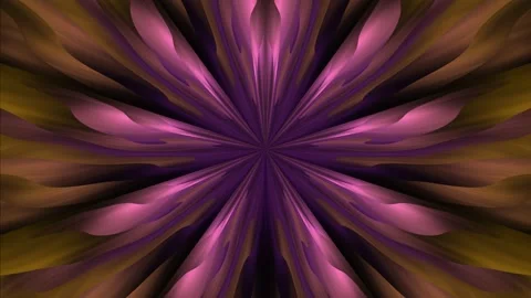 Rays of purple and yellow light in the shape of a flower Stock Footage 202085905