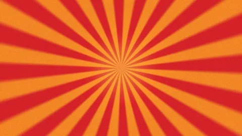 Rays radiate outward in alternating red and orange motion Video stock 329309308