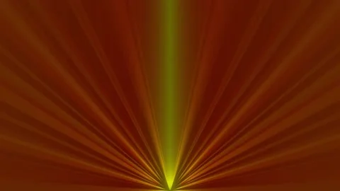 Rays of red, yellow and green hues diverge like a fan Stock Footage 200232948
