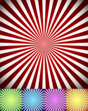 Rays, star or sunburst backgrounds, Converging lines Stock Illustration