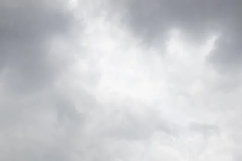 The rays of the sun break through the clouds that covered the sky Stock Photos