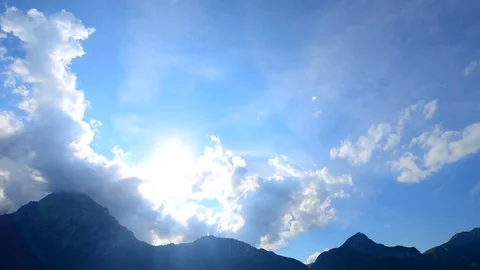 The rays of the sun in the clouds. Stock Footage 74183565
