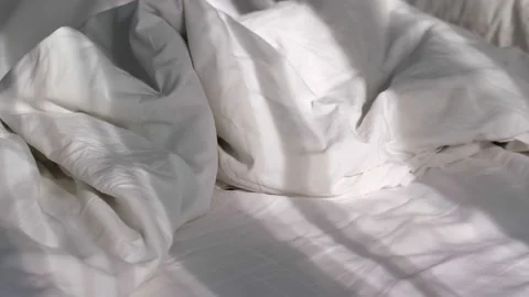 Rays sun make their way through the curtains of the window. reflection of Stock Footage 162720807