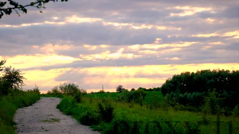 Rays of the sun through the clouds in the sky. Selective focus. Stock Footage 201667285