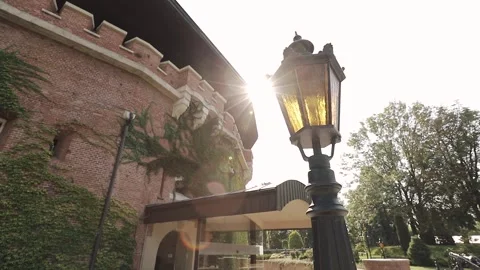 Rays of the sun through the historic building Stock Footage 310803109