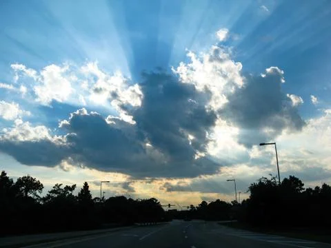 Rays of Sunshine Stock Photos