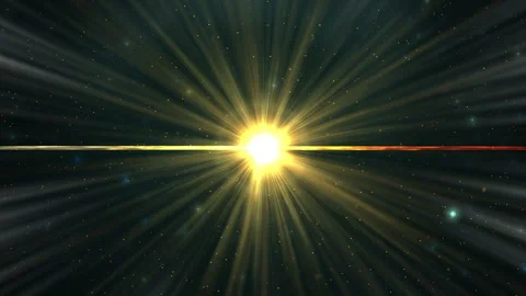Rays of ultraviolet radiation from a star in space Stock Footage 268747141