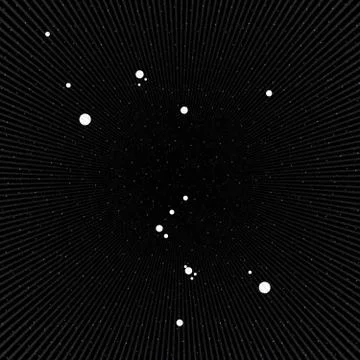 Rays in  universe,  orion constellation Stock Illustration