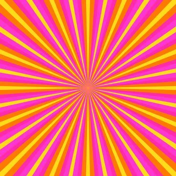 Rays vector red beams element. Sunburst shape. Radiating radial lines. Abstra Stock Illustration