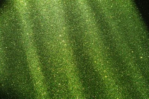 Rays warm green color gradient. Dusty light flash. Luxury, elegant beautiful Stock Photos