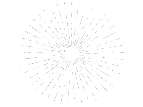 Rays on white background. engraving salute icon. Stock illustration Stock Illustration