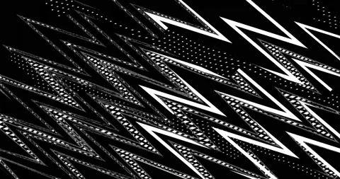 Rays of white light move in zigzags. Stock Footage 212459725