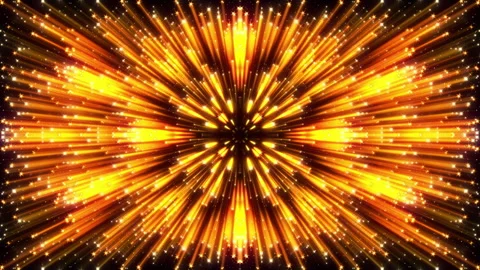 Rays Yellow Flickering Background Looped Video Stock Footage 148475067