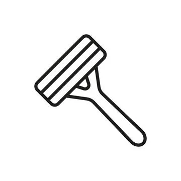 Razor bathroom icon vector basic design simple and modern Illustrazione stock