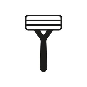 Razor bathroom icon vector basic design simple and modern Stock Illustration