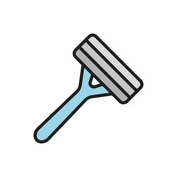 Razor bathroom icon vector basic design simple and modern Stock Illustration
