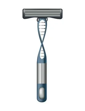 Razor. Beard haircut accessorie. Sharp shave equipment for hygiene or hairstyle Stock Illustration