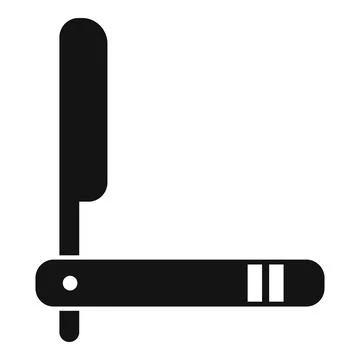 Razor blade icon simple vector. Beauty salon イラスト素材