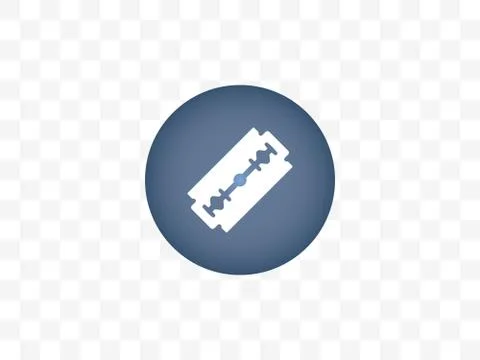Razor blade icon. Vector illustration, flat design. 스톡 일러스트
