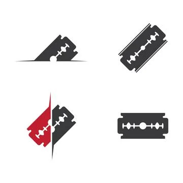 Razor blade logo Stock Illustration