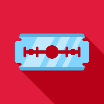 Razor blade with sharp edge for shaving イラスト素材