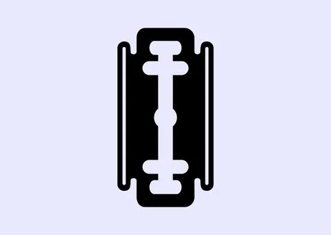 Razor blade vector icon Stock Illustration