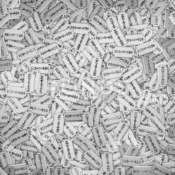 Razor blades background Stock Illustration