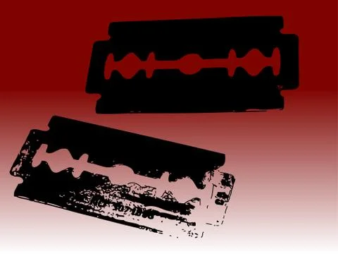 Razor Blades Stock Illustration