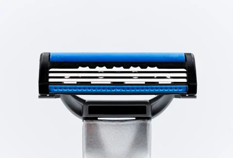 Razor on display isolated on a white background. Stock-Fotos