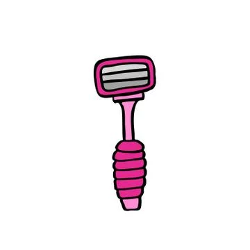 Razor doodle icon, vector illustration Stock Illustration