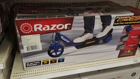 Razor Electric Scooter Stock Footage 197857014