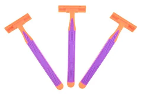 Razor as fork isolated Stock Photos