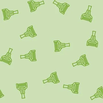 Razor hygiene line vector seamless pattern イラスト素材