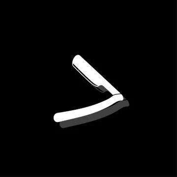 Razor icon flat Stock Illustration