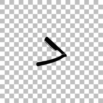 Razor icon flat Stock Illustration