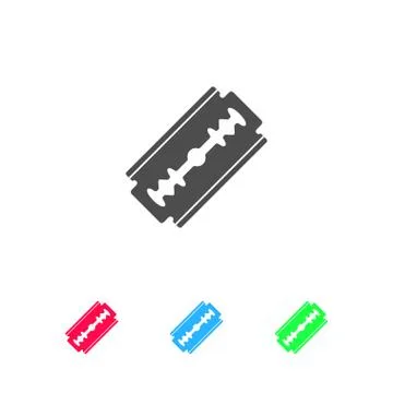 Razor icon flat Stock Illustration