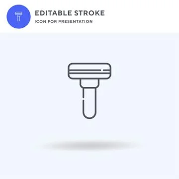 Razor icon vector, filled flat sign, solid pictogram isolated on white, logo  Stock Illustration