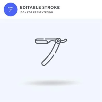 Razor icon vector, filled flat sign, solid pictogram isolated on white, logo Stock Illustration