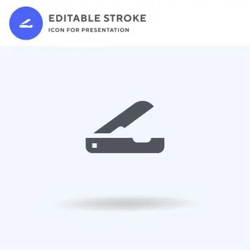 Razor icon vector, filled flat sign, solid pictogram isolated on white, logo Stock Illustration