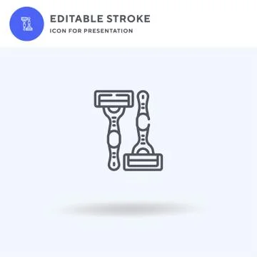 Razor icon vector, filled flat sign, solid pictogram isolated on white, logo Stock Illustration